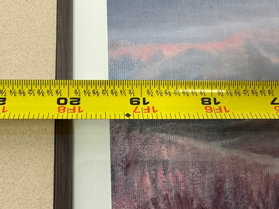 Gene Locklear Hand Signed Print Titled 'The Valley Before Us 1905 Native Californian Woman' 20 X 13.5 Framed 27 X 22 [Photo 7]