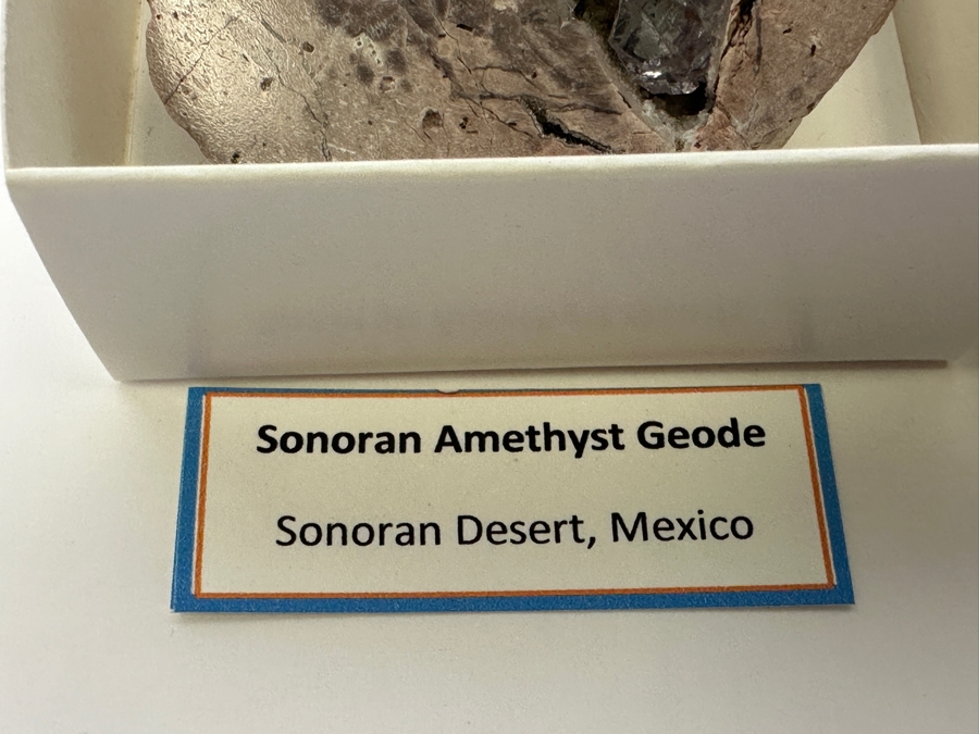 Collection Of Rocks/Crystal From Mexico Including A Geode From The Sonoran Desert, Berendo Agates Form The Tabasco Region Chihuahua Mexico And A Zebra Calcite Crystal [Photo 8]