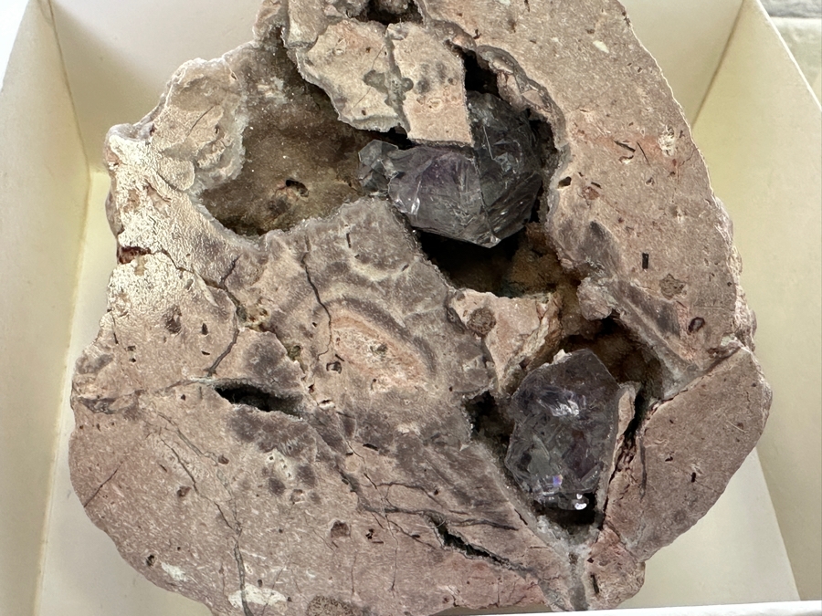 Collection Of Rocks/Crystal From Mexico Including A Geode From The Sonoran Desert, Berendo Agates Form The Tabasco Region Chihuahua Mexico And A Zebra Calcite Crystal [Photo 6]