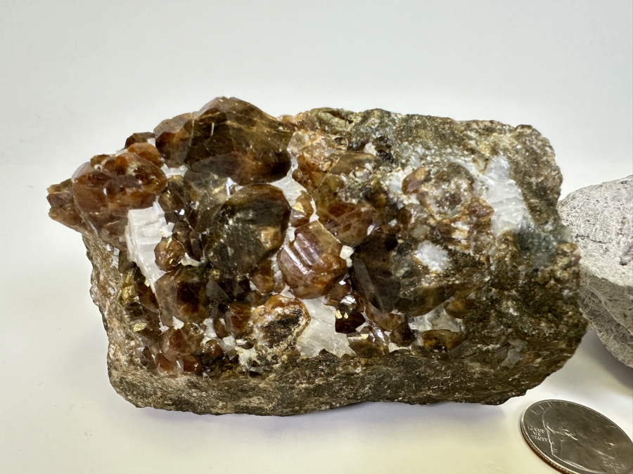 Garnets In Matrix And Unidentified Stone In Matrix [Photo 3]