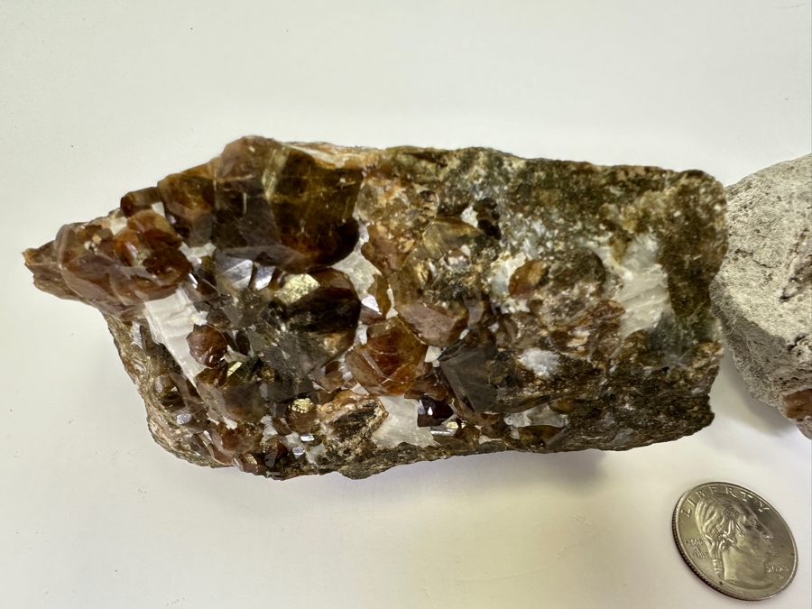 Garnets In Matrix And Unidentified Stone In Matrix [Photo 4]
