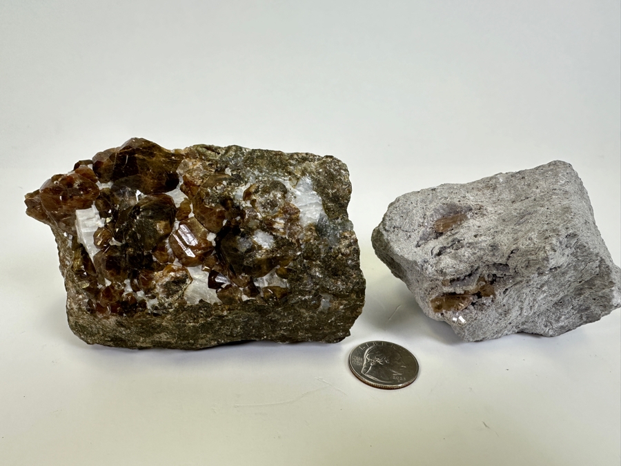 Garnets In Matrix And Unidentified Stone In Matrix [Photo 2]
