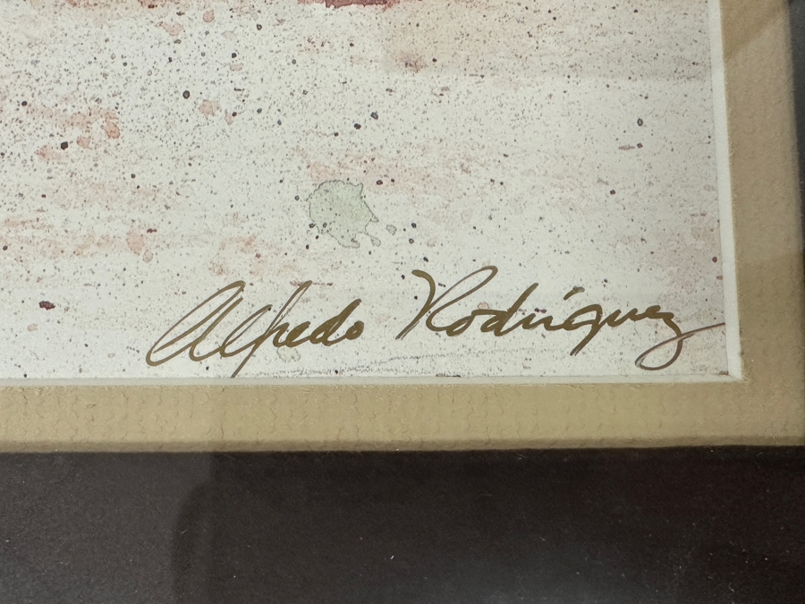 Alfredo Rodriguez Hand Signed Limited Edition Print Numbered 595 Of 950 15 X 10 Framed 25 X 19 [Photo 6]
