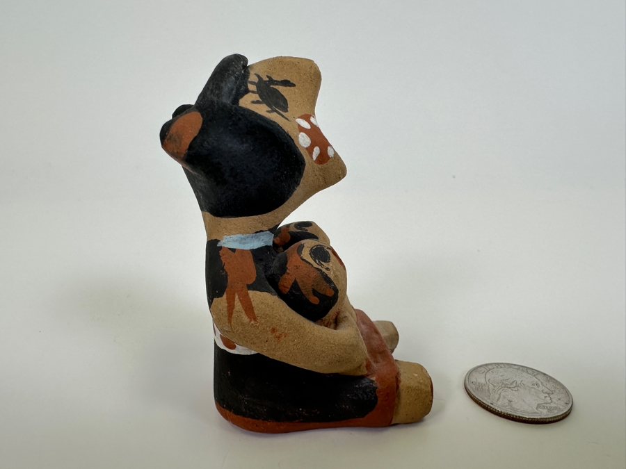 Signed TS Jemez New Mexico Storyteller Pottery 3H [Photo 2]