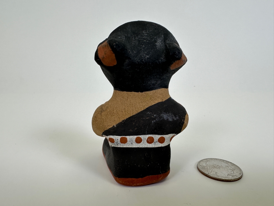 Signed TS Jemez New Mexico Storyteller Pottery 3H [Photo 3]