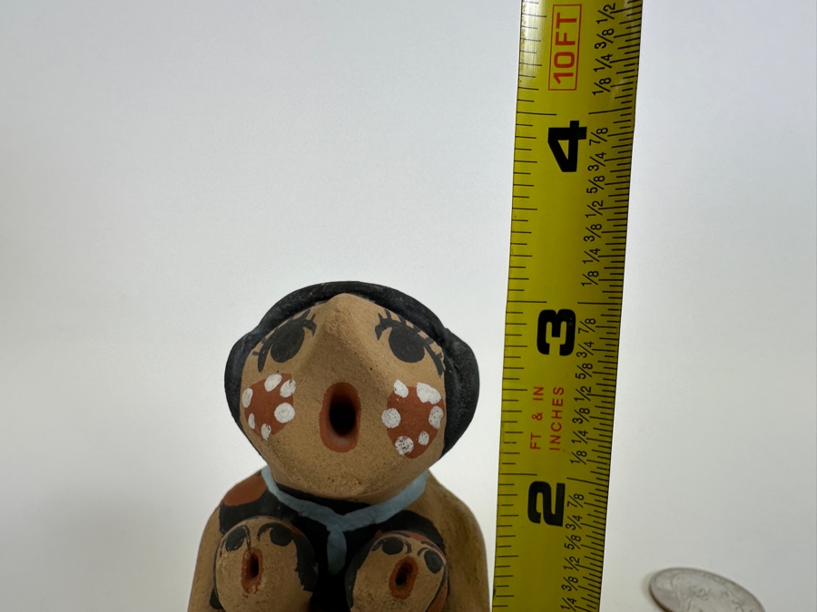 Signed TS Jemez New Mexico Storyteller Pottery 3H [Photo 5]