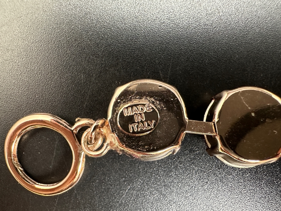 Pink Rivoli Crystal Riviere Necklace By Rebekah Price Designs 18L Retails $195 [Photo 5]