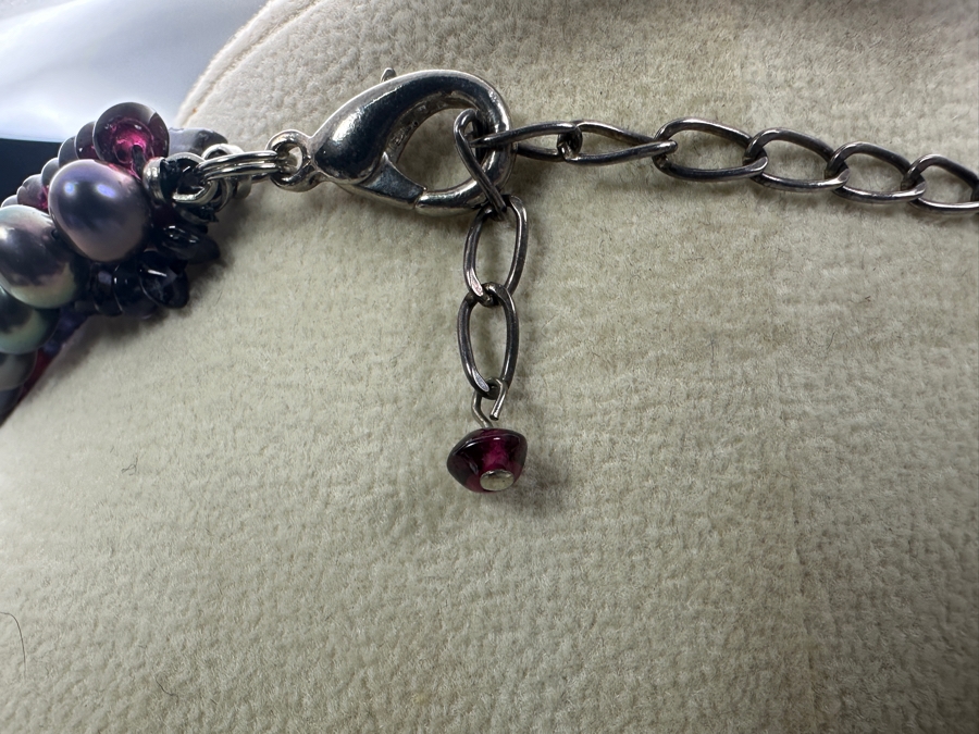 Multi-Strand Multi-Stone Pearl 18' Necklace [Photo 4]