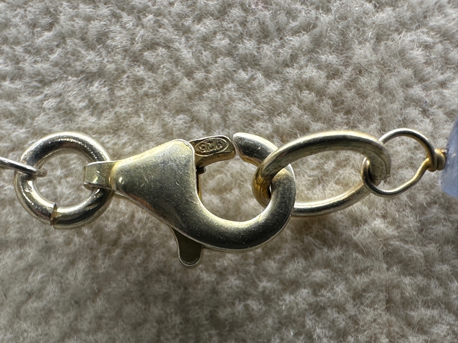 Multi-Stone Sterling Silver 16' Necklace [Photo 5]