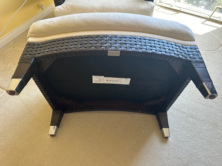 Kreiss Furniture Lounge Armchair 32W X 36D X 33H With Matching Ottoman 32W X 26D X 17H [Photo 8]