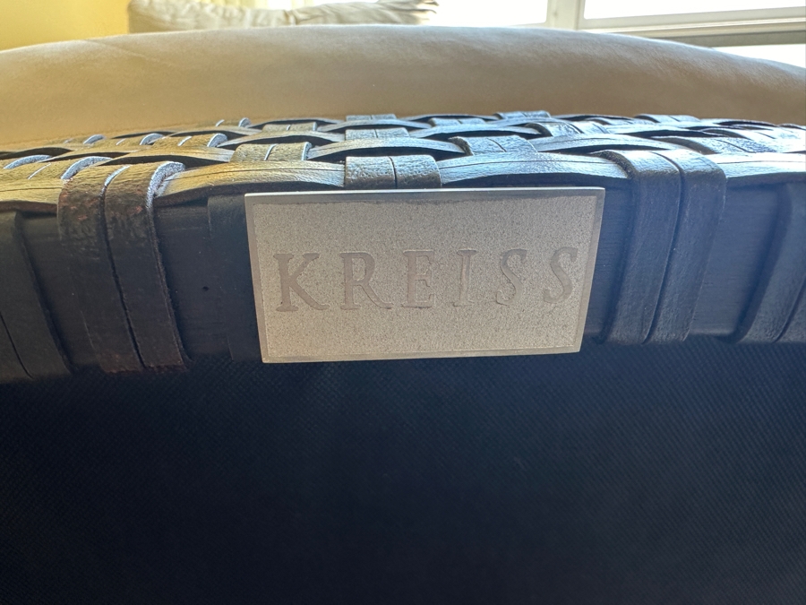 Kreiss Furniture Lounge Armchair 32W X 36D X 33H With Matching Ottoman 32W X 26D X 17H [Photo 9]