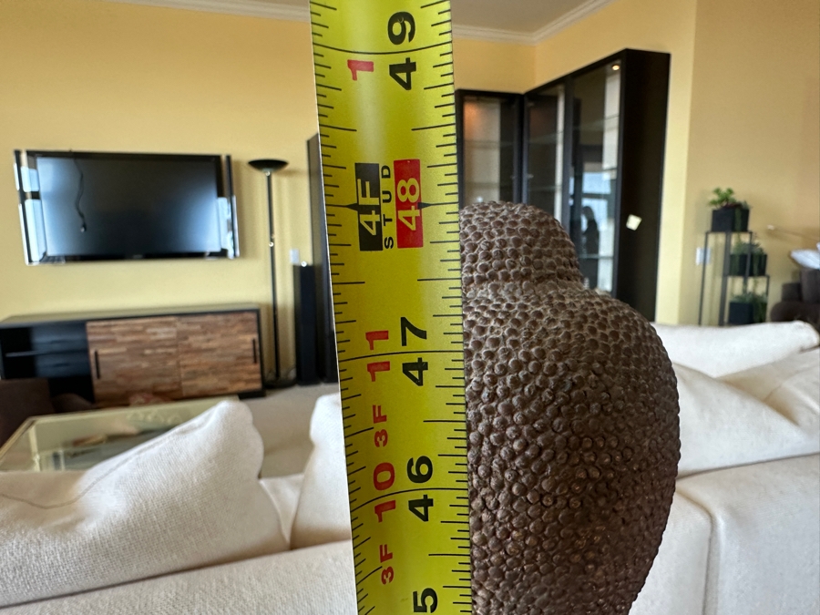 Antique Burmese School Standing Carved Gilded Buddha Sculpture Statue 48H [Photo 17]