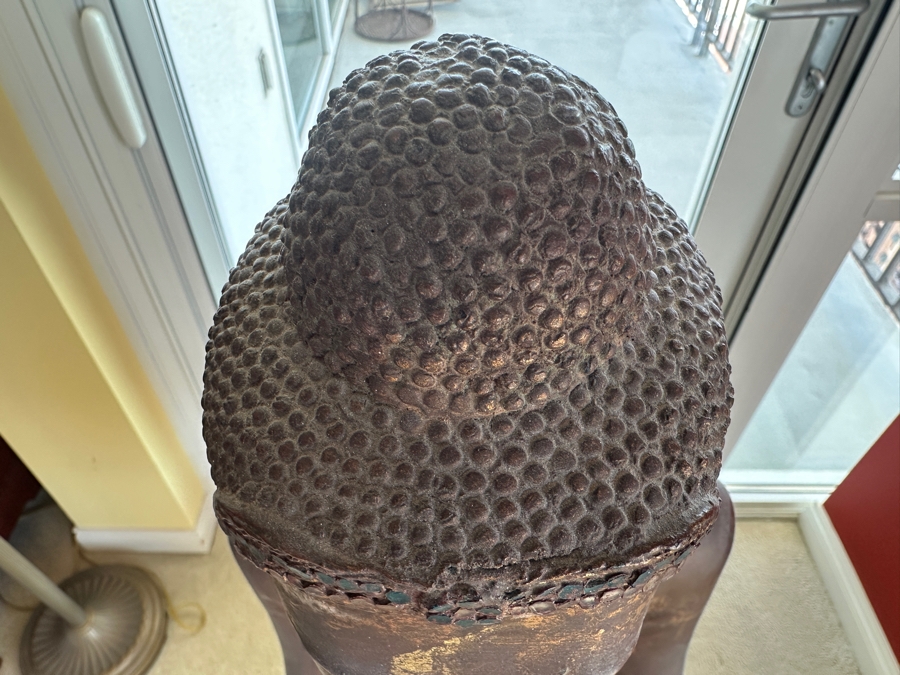 Antique Burmese School Standing Carved Gilded Buddha Sculpture Statue 48H [Photo 11]