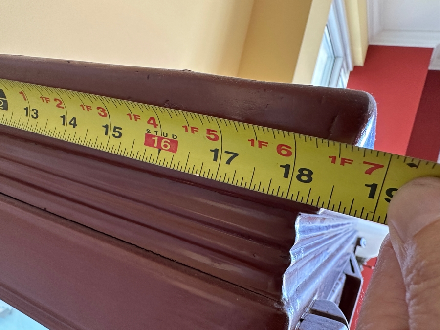 Vintage Chinese Painted Wooden Display Cabinet With Overhead Lighting 36.5W X 19D X 70.5H [Photo 11]