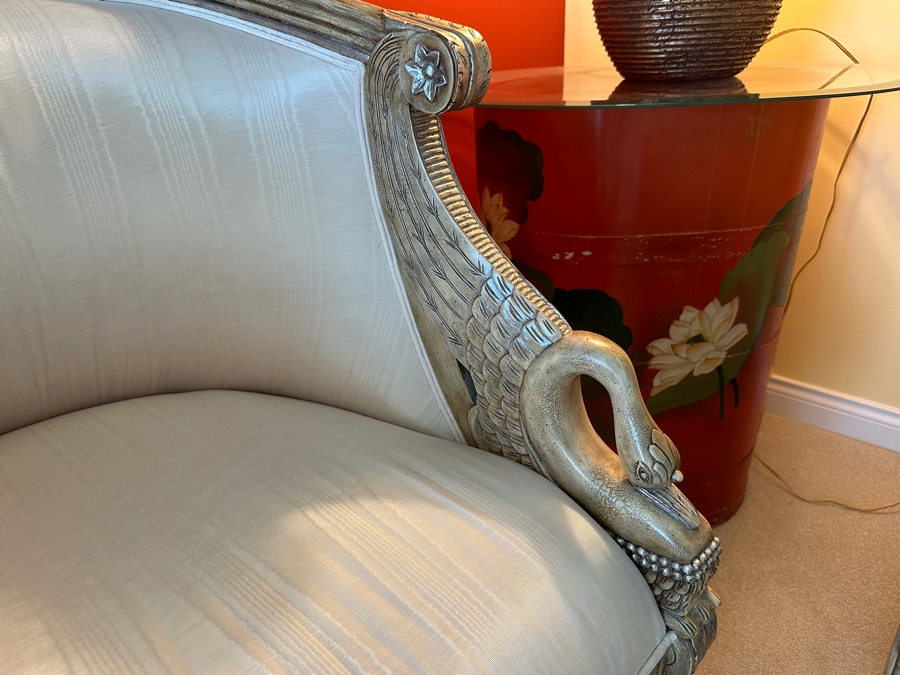 Pair Of Maitland-Smith Swan Occasional Armchairs 27.5W X 28D X 33H Pair Retails For $3,736 [Photo 5]