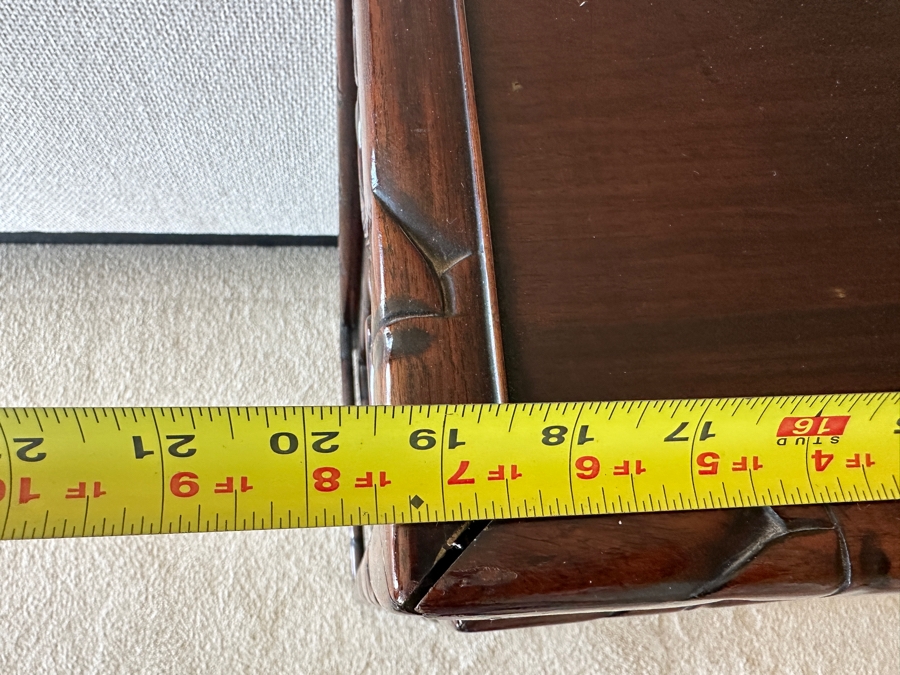 Set Of Four Vintage Chinese Nesting Tables With Dragon Bamboo Motif 19.5W X 14D X 27.5H [Photo 10]