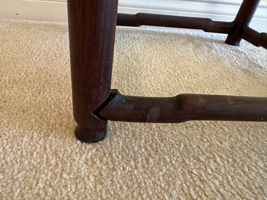 Vintage Chinese Wooden Stand 13W X 13D X 35.5H [Photo 4]