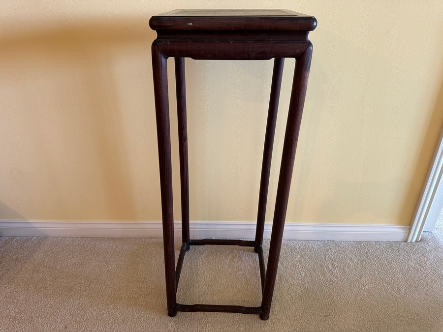 Vintage Chinese Wooden Stand 13W X 13D X 35.5H [Photo 2]