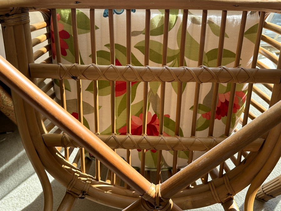 Pair Of Rattan Occasional Armchairs [Photo 9]