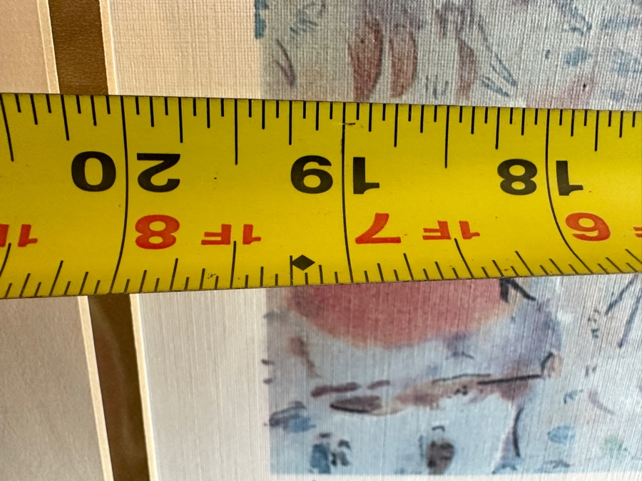 Marc Chagall Limited Edition Offset Lithograph Titled 'Red Bouquet' Numbered 294 Of 500 20 X 29 Framed 30 X 39.5 [Photo 8]