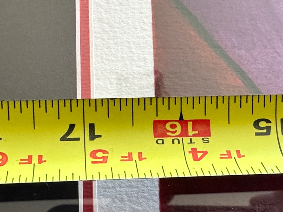 Linda Le Kinff Hand Signed Limited Edition Serigraph Titled 'Swing 1995' Numbered HC 46 Of 52 17' X 21' Framed 25 X 29 [Photo 7]