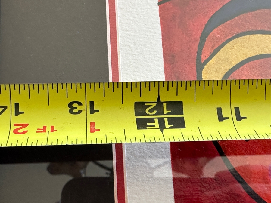 Linda Le Kinff Hand Signed Limited Edition Serigraph Titled 'Leki' Numbered 312 Of 350 12.5' X 16' Framed 21 X 24 [Photo 8]