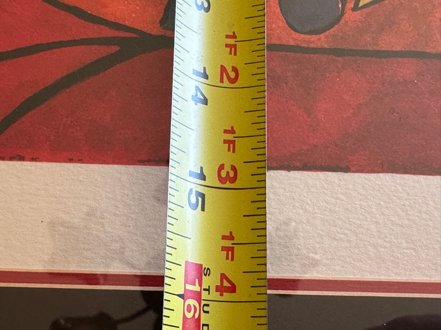 Linda Le Kinff Hand Signed Limited Edition Serigraph Titled 'Leki' Numbered 312 Of 350 12.5' X 16' Framed 21 X 24 [Photo 9]