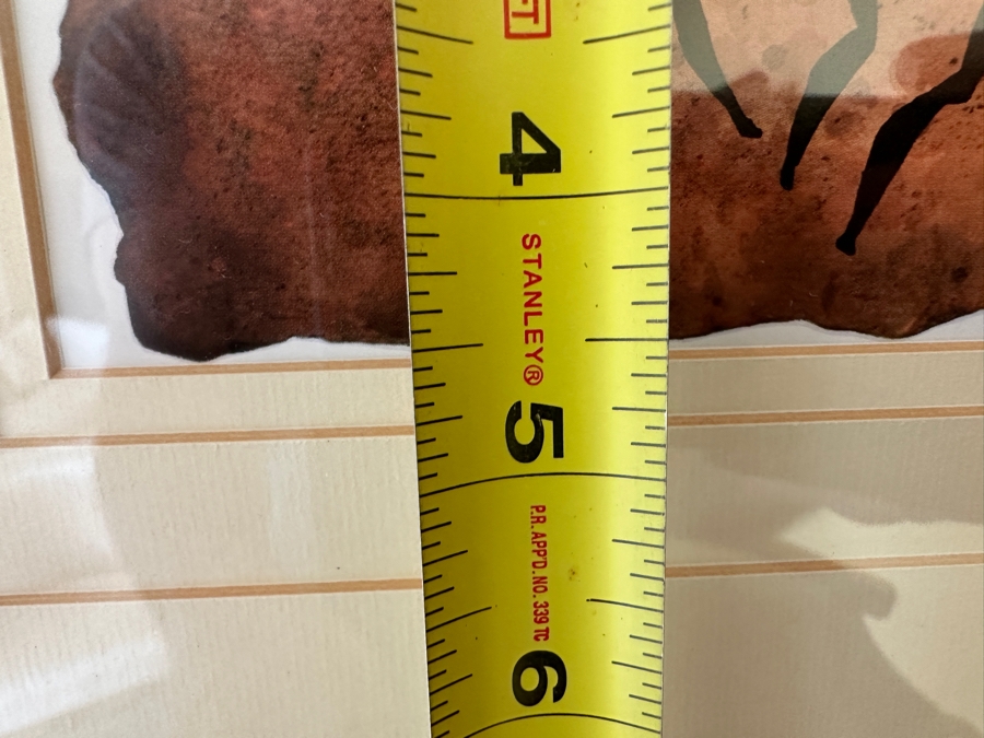 J. H. Wright South African Artist 'The African Collection' Print Of Cave Drawings Hand Signed 10.5 X 5 Professionally Framed 30 X 26 [Photo 7]