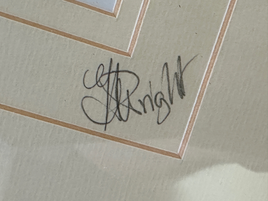 J. H. Wright South African Artist 'The African Collection' Print Of Cave Drawings Hand Signed 10.5 X 5 Professionally Framed 30 X 26 [Photo 4]