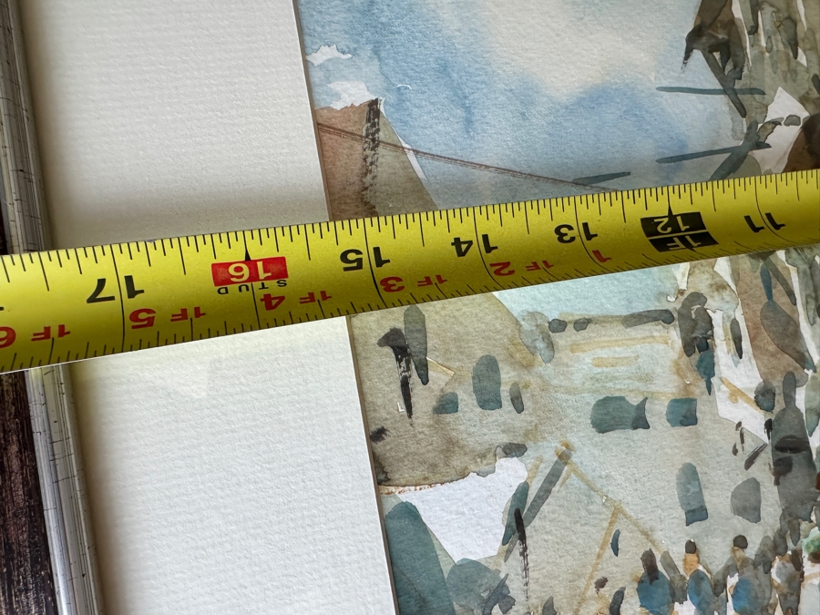 Ong Kim Seng (B. 1945, Singapore) Original Watercolor Painting On Paper Artist Signed Lower Left And Dated 2006 15.25 X 12.5 Framed 23 X 20 [Photo 9]