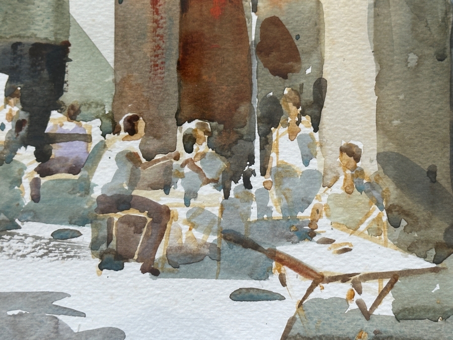 Ong Kim Seng (B. 1945, Singapore) Original Watercolor Painting On Paper Artist Signed Lower Left And Dated 2006 15.25 X 12.5 Framed 23 X 20 [Photo 7]