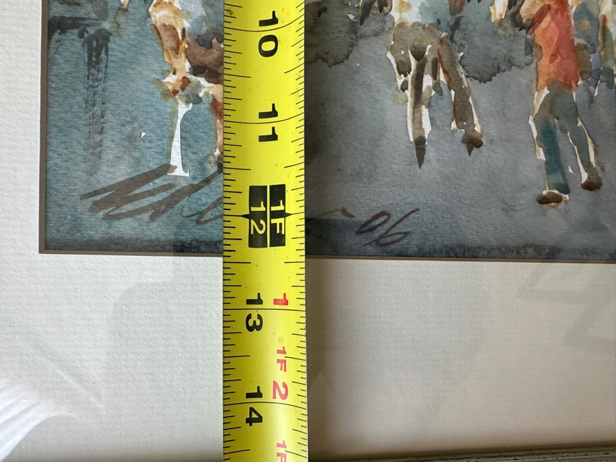 Ong Kim Seng (B. 1945, Singapore) Original Watercolor Painting On Paper Artist Signed Lower Left And Dated 2006 15.25 X 12.5 Framed 23 X 20 [Photo 10]