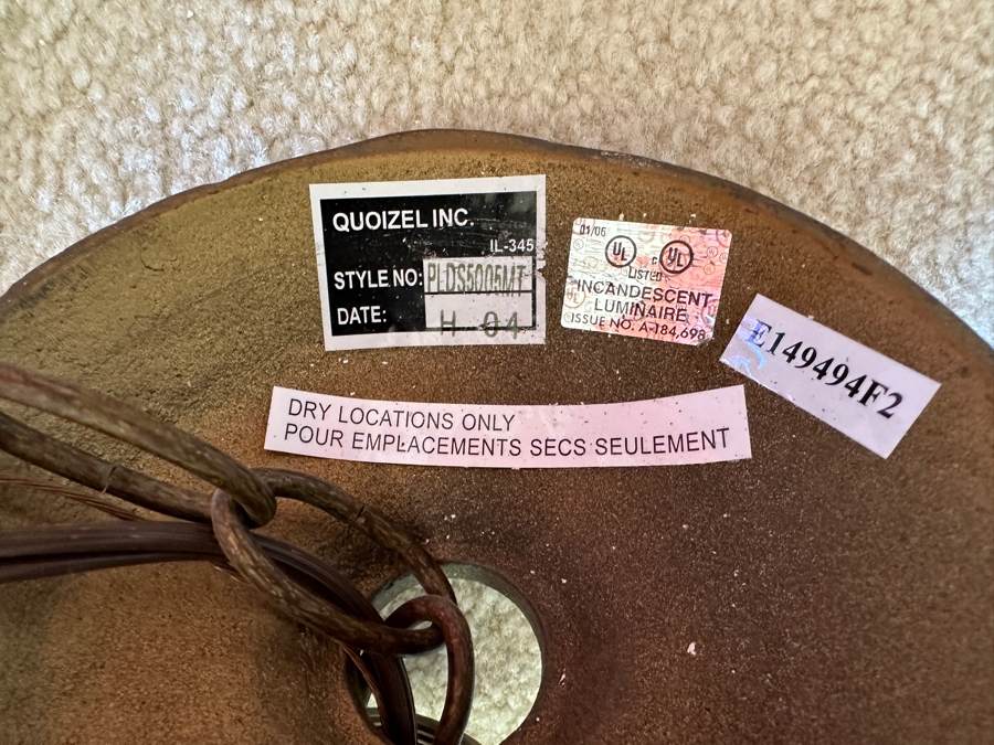 Todd Phillips Quoizel Blown Art Glass Chandelier 27'W [Photo 3]