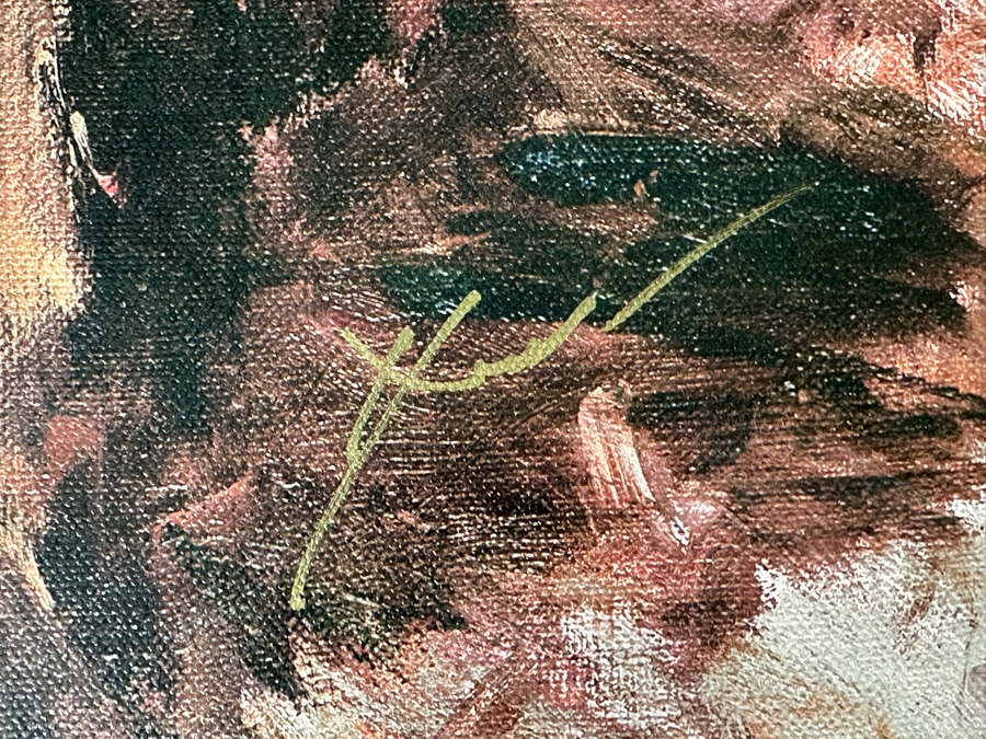 Hua Chen (B. 1952, Chinese) Hand Signed Limited Edition Giclee On Canvas Titled 'My Cello' Numbered 59 Of 350 19 X 25 Framed 29 X 35 [Photo 6]