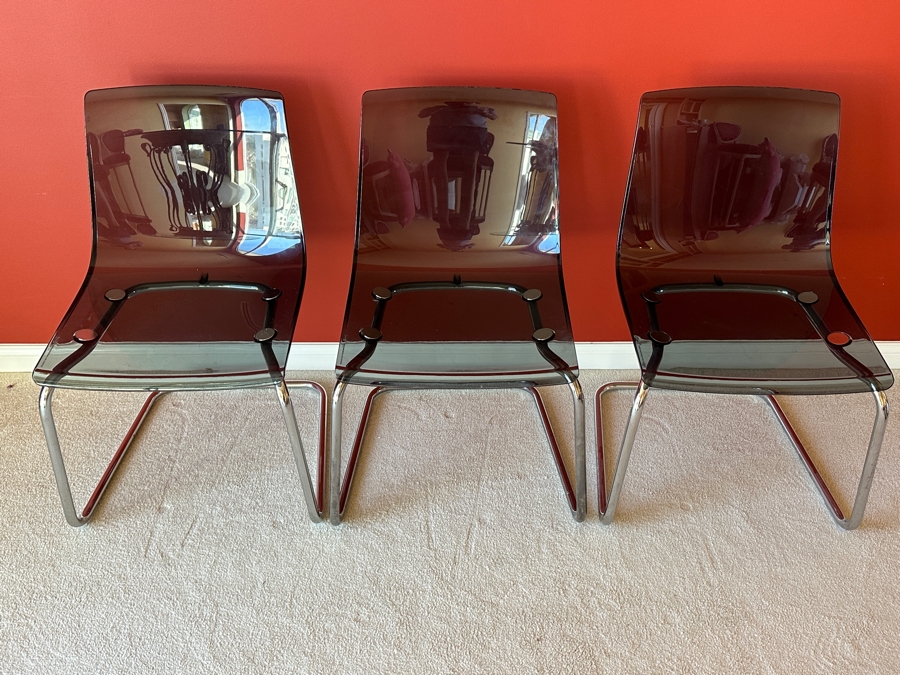 (4) Ikea Tobias Chair Design By Carl Ojerstam (One Chair Found Later Not Photographed) - 4 Chairs Total [Photo 3]