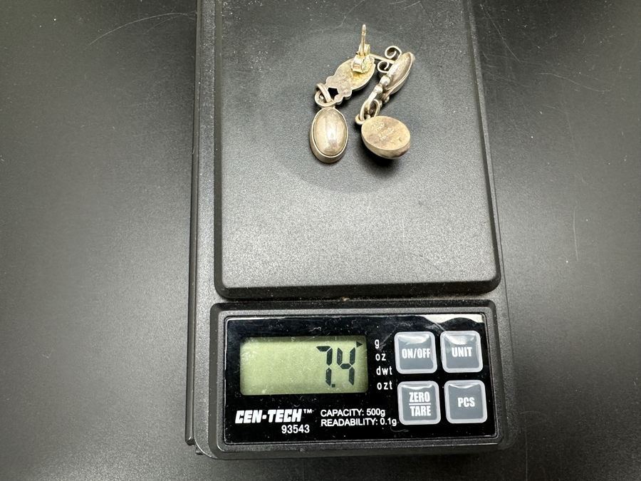 Just Added - Vintage Georg Jensen Denmark Sterling Silver Earrings 7.4g [Photo 6]