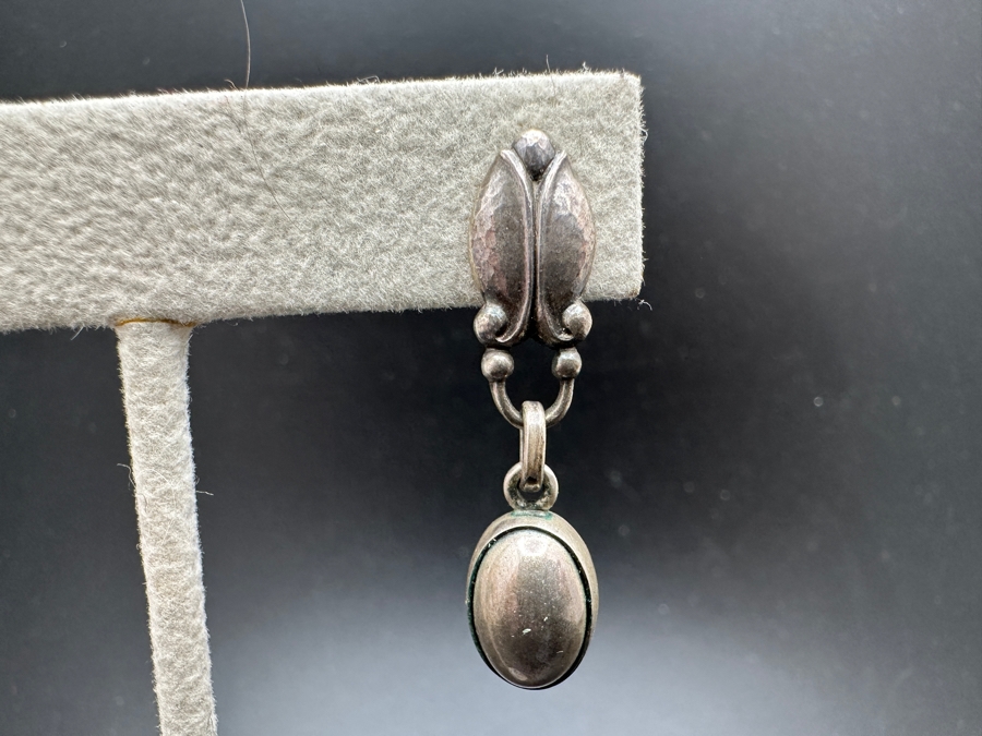 Just Added - Vintage Georg Jensen Denmark Sterling Silver Earrings 7.4g [Photo 5]