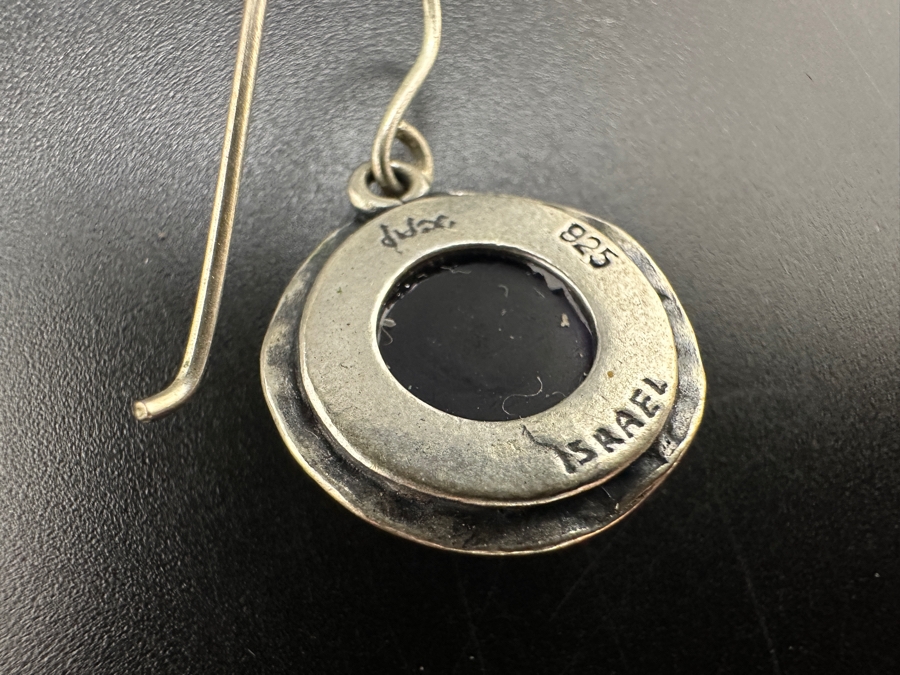 Just Added - Sterling Silver Earrings With Amethyst Stone Made In Israel 5g [Photo 6]