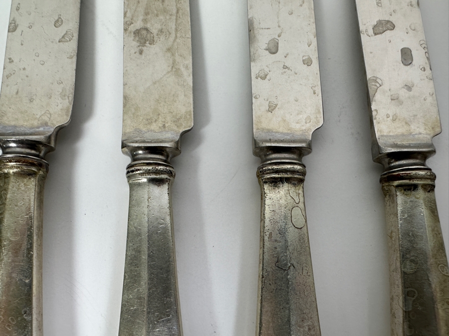 (6) La Tema Sterling Silver Handle Butter Knives 9L [Photo 2]