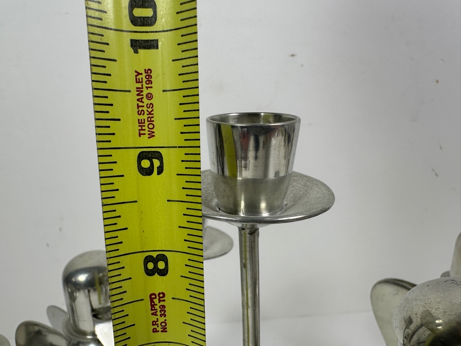 (5) Bank Tin Indonesia Hooded Angels Candlesticks Candle Holders 6H - 9.5H [Photo 4]