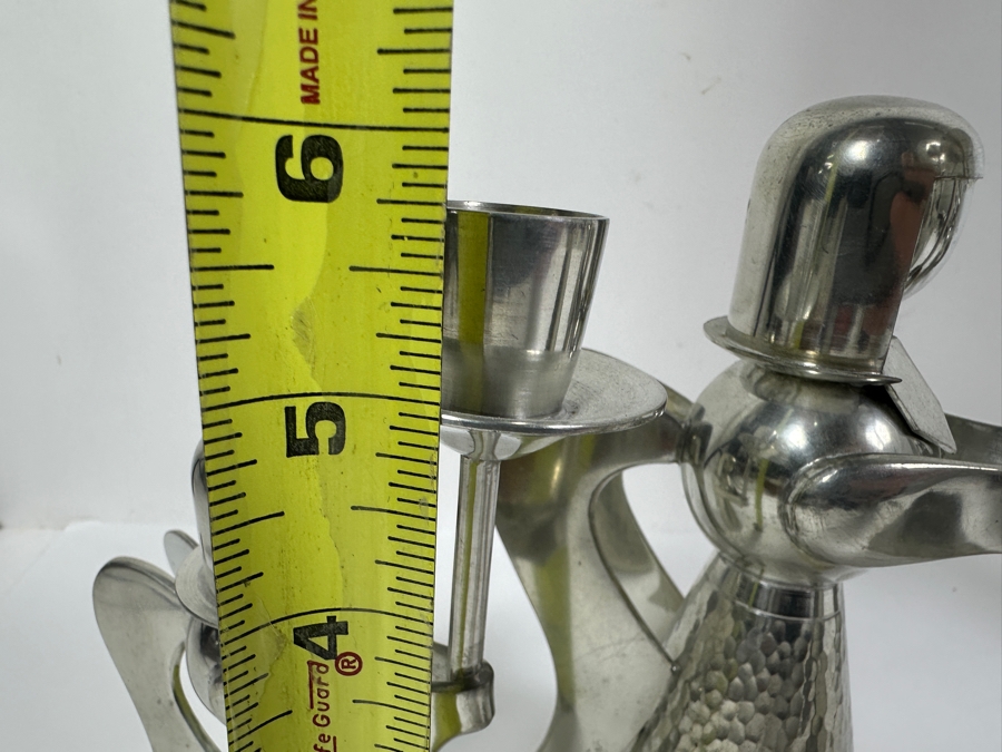 (5) Bank Tin Indonesia Hooded Angels Candlesticks Candle Holders 6H - 9.5H [Photo 5]