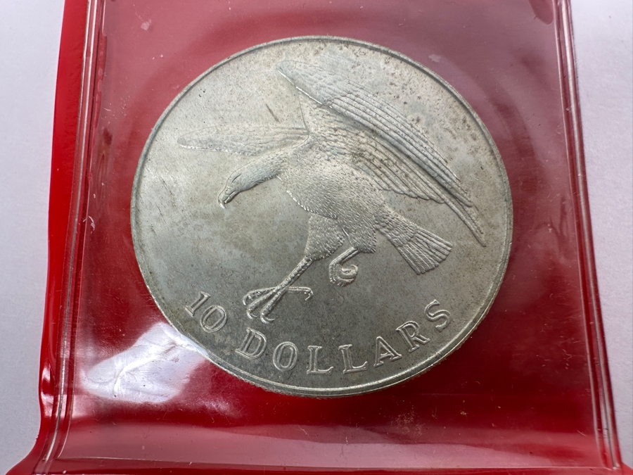 1972 Singapore $10 Dollar Silver Coin Hawk .500 Fineness 31.103g [Photo 3]