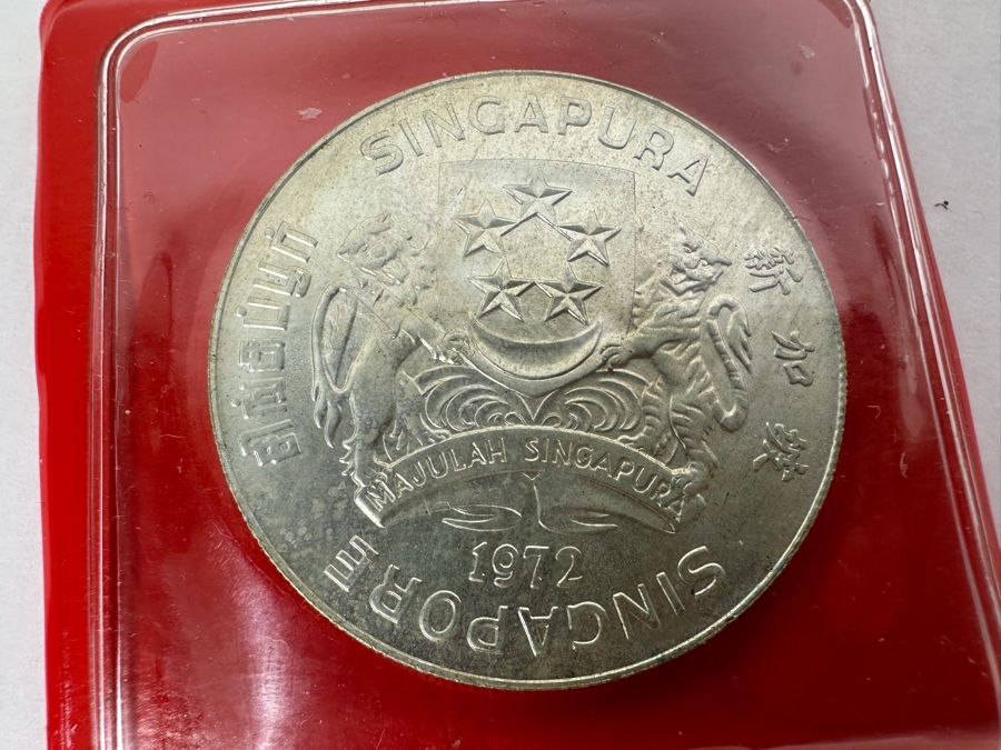 1972 Singapore $10 Dollar Silver Coin Hawk .500 Fineness 31.103g [Photo 2]