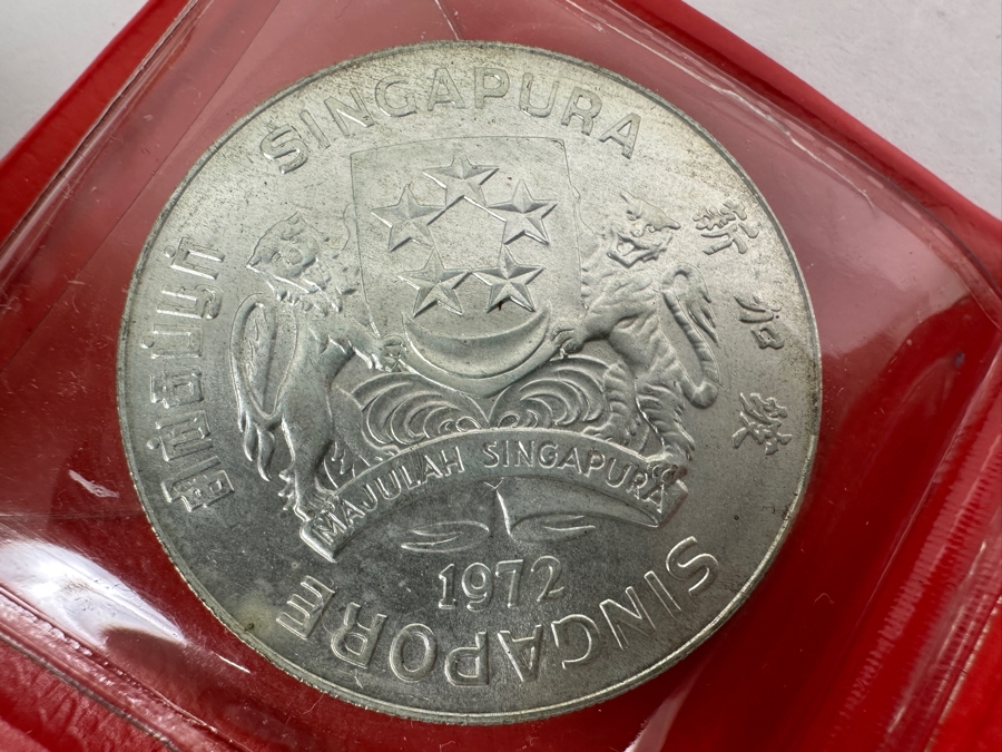 1972 Singapore $10 Dollar Silver Coin Hawk .500 Fineness 31.103g [Photo 1]