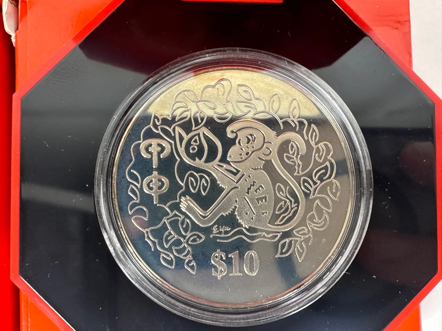 Singapore $10 Dollar Proof-Like Coins From 1993-2004: 1993,94,95,96,97,98,99,00,01,02,03,2004 Monetary Authority Of Singapore - 12 Coins Copper-Nickel Composition [Photo 5]