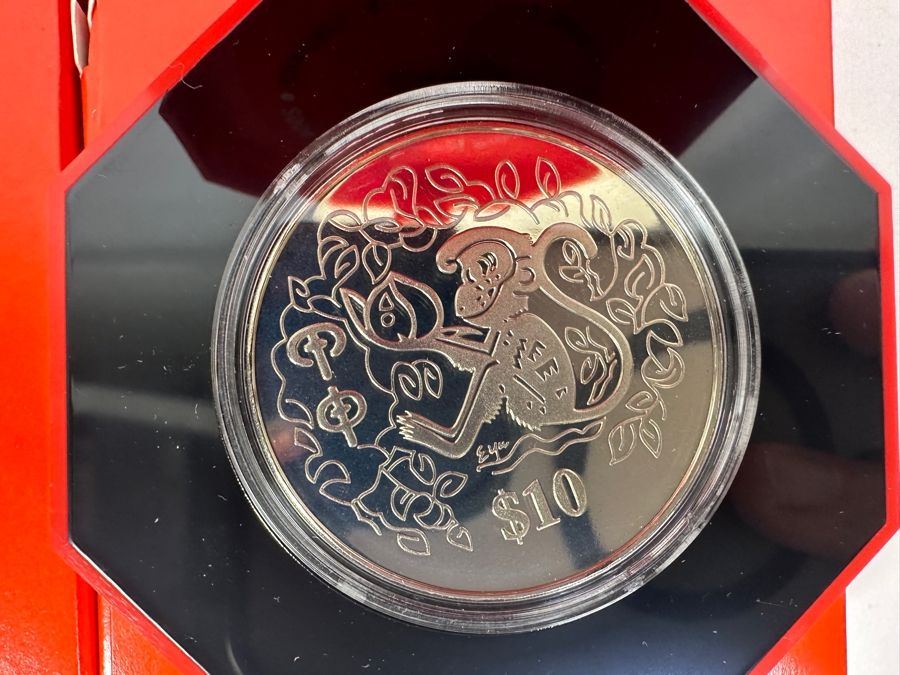 Singapore $10 Dollar Proof-Like Coins From 1993-2004: 1993,94,95,96,97,98,99,00,01,02,03,2004 Monetary Authority Of Singapore - 12 Coins Copper-Nickel Composition [Photo 4]