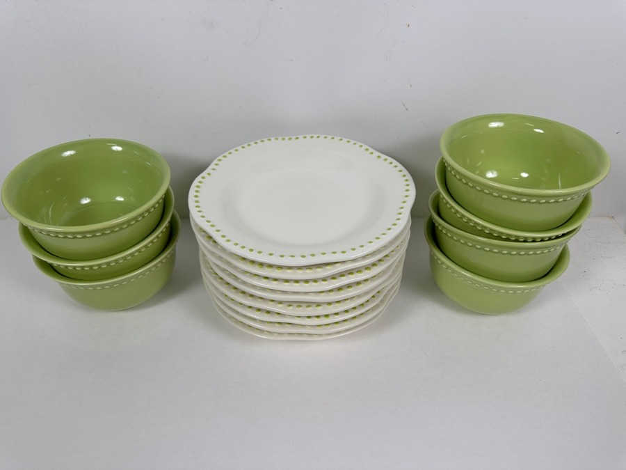 Pottery Barn EMMA Dishware Bowls Made In Portugal 8.75W And 5.75W [Photo 2]