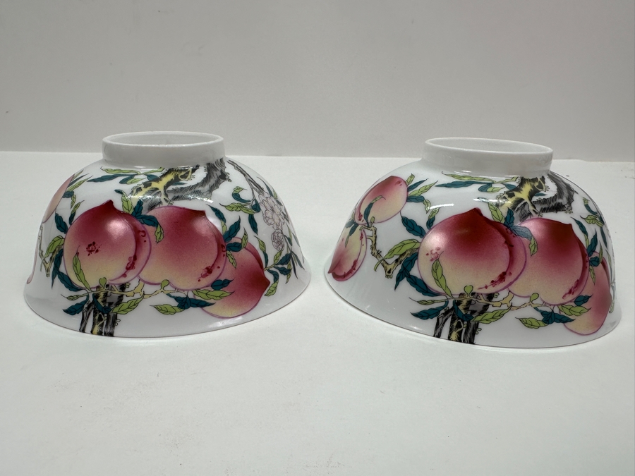 Chinese Porcelain Peach Bowls 5W X 2.25H [Photo 15]