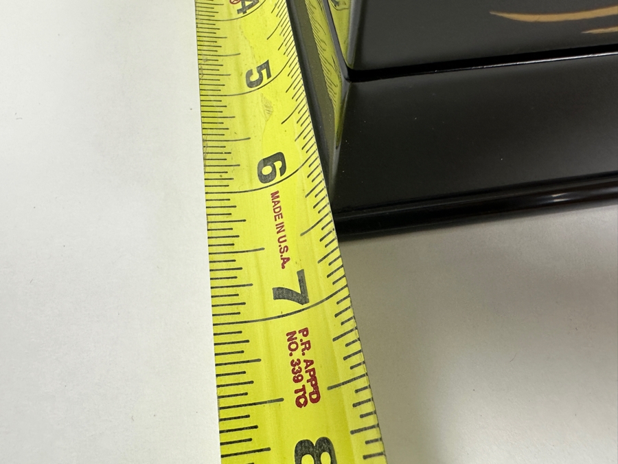 Vintage Japanese Lacquer Jewelry Box 8.5W X 6.5D X 2.75H [Photo 12]