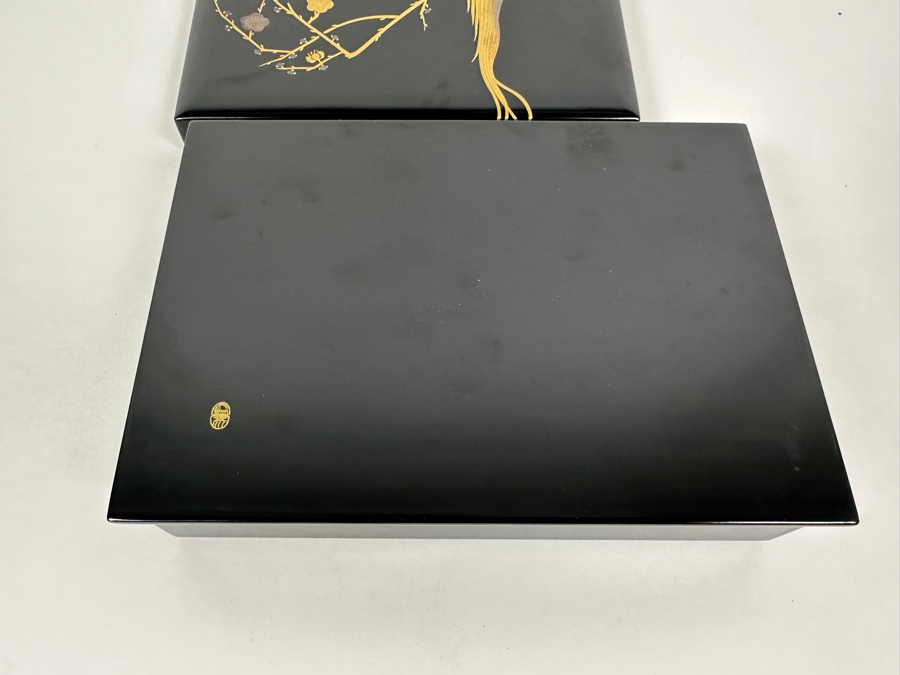 Vintage Japanese Lacquer Jewelry Box 8.5W X 6.5D X 2.75H [Photo 8]